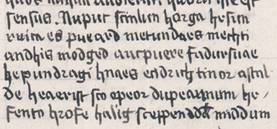 Detail of Hymn on this manuscript page.