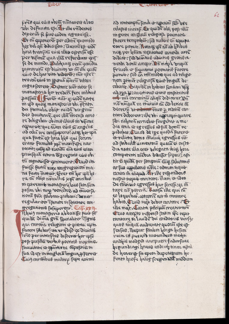 Facsimile of manuscript page containing Cædmon’s Hymn.