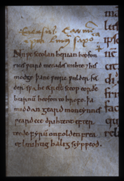 Detail of Hymn on this manuscript page.