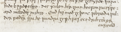 Detail of Hymn on this manuscript page.